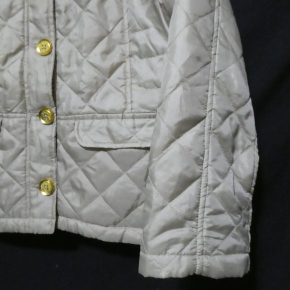 CASUAL IDENTITY | large | Camel Quilted Jacket With Gold Button-Up Front | NWOT - Picture 8 of 16